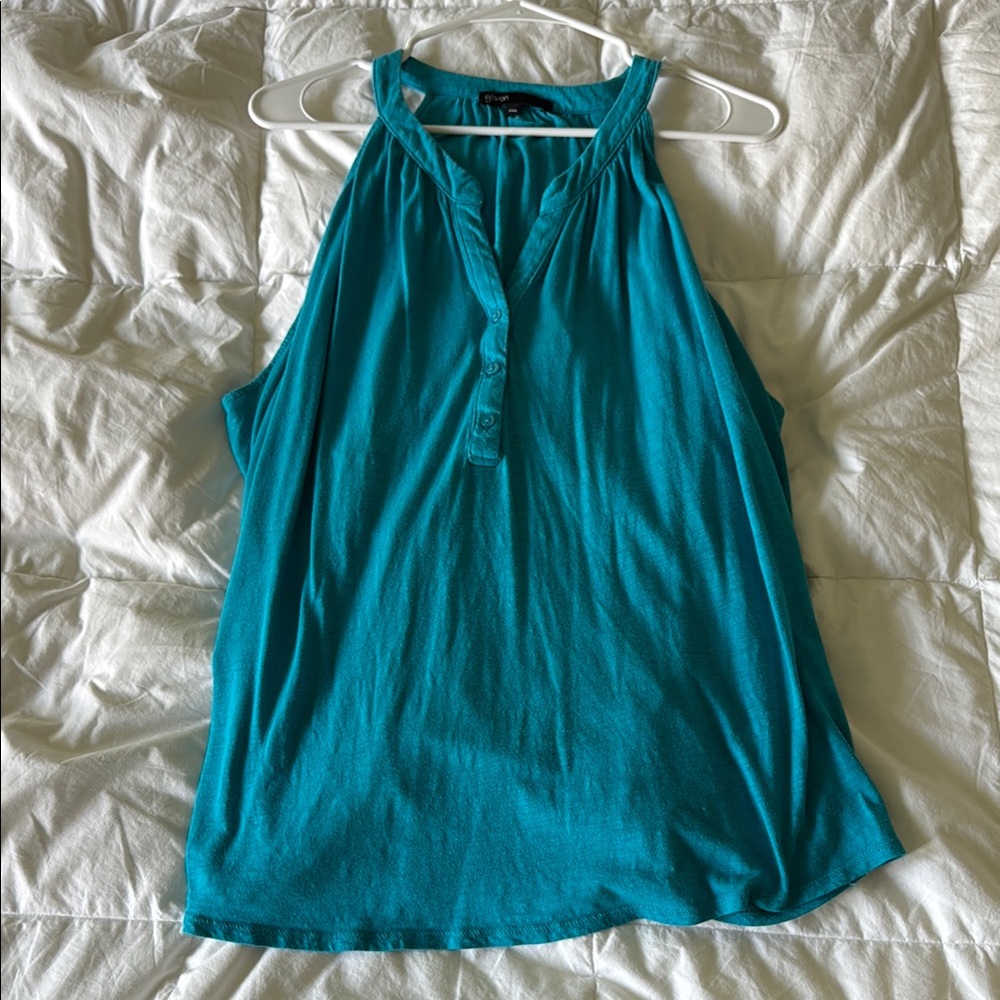 Gibson Blue Sleeveless Tank Top
